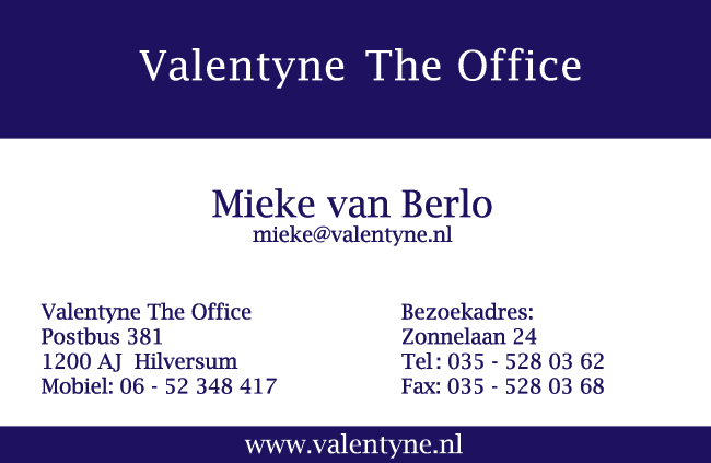 Valentyne The Office - Mieke van Berlo